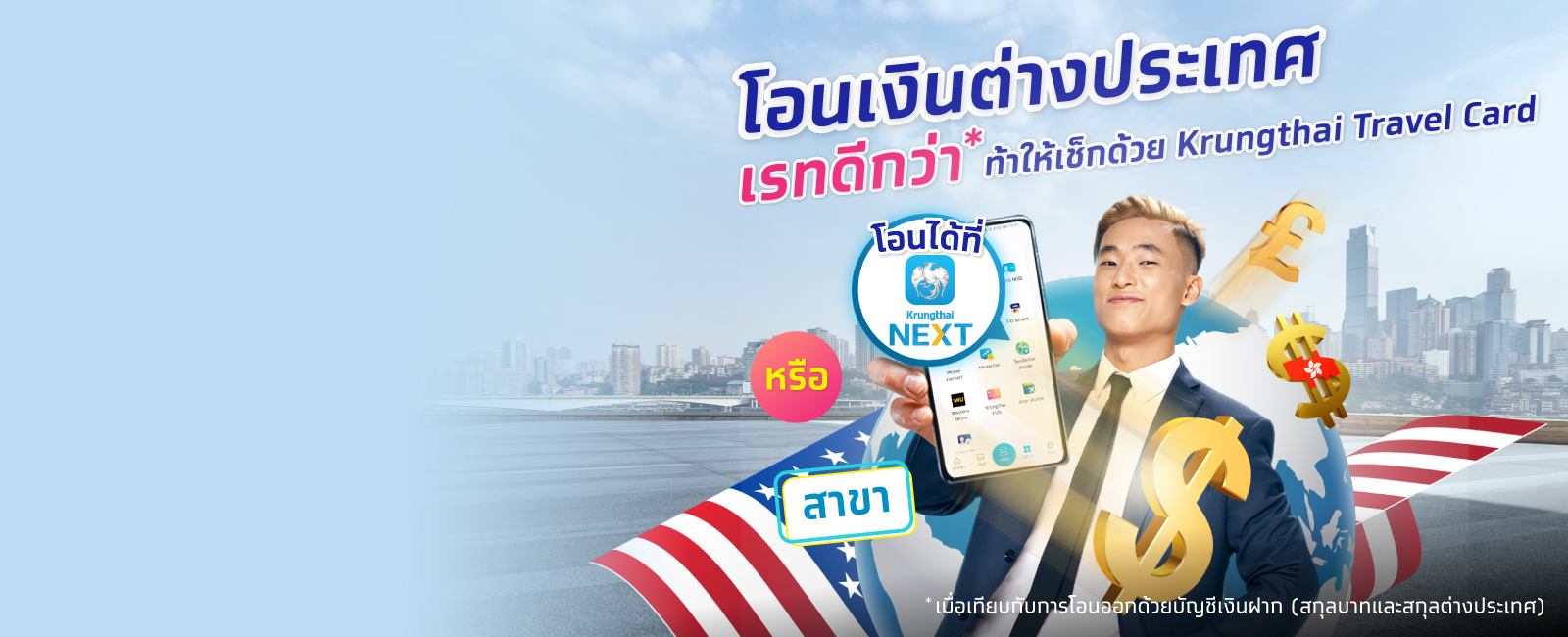 โอนเงินไปต่างประเทศ ผ่าน Krungthai NEXT - desktop